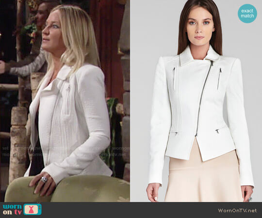 Bcbgmaxazria Boe Jacket worn by Sharon Newman (Sharon Case) on The Young and the Restless