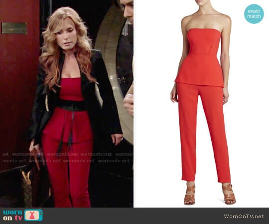 Bcbgmaxazria Simone Jumpsuit worn by Lauren Fenmore (Tracey Bregman) on The Young and the Restless