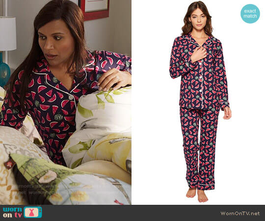 BedHead Taste Of Summer Print Pajamas worn by Mindy Lahiri (Mindy Kaling) on The Mindy Project