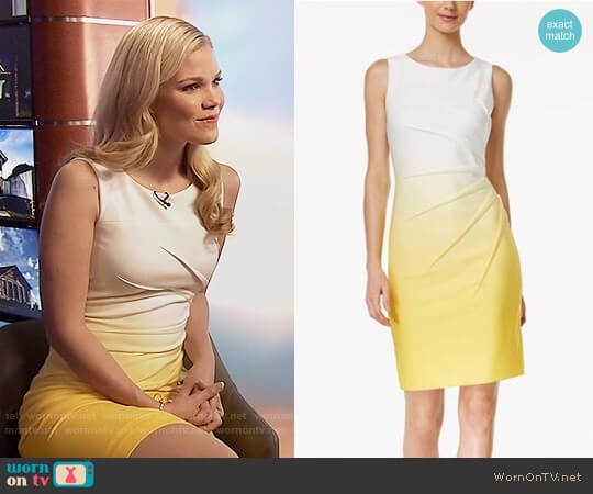 Calvin Klein Ombre Starburst Sheath Dress worn by Dani (Victoria Staley) on Being Mary Jane