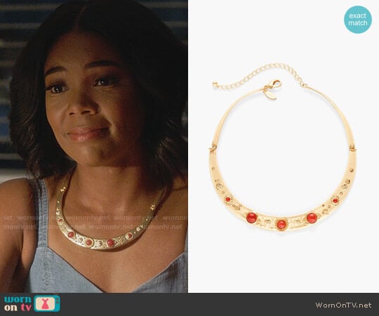 Chicos Lisette Collar Necklace worn by Mary Jane Paul (Gabrielle Union) on Being Mary Jane