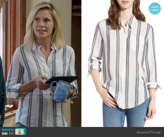 DL1961 Mercer & Spring Shirt worn by Claire Dunphy (Julie Bowen) on Modern Family