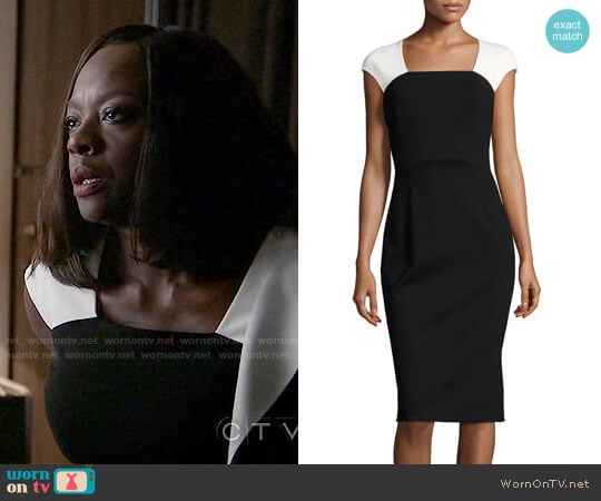 WornOnTV: Annalise’s black dress with white straps on How to Get Away ...