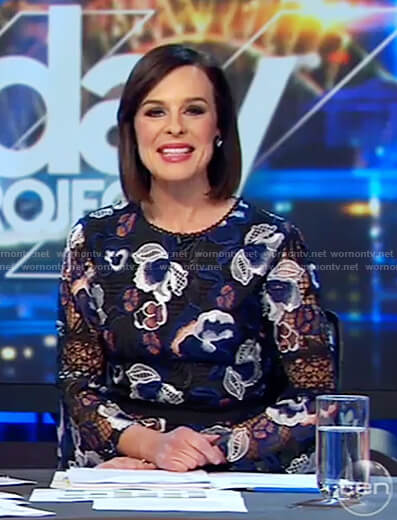 Wornontv Natarshas Floral Lace Insert Dress On The Project Natarsha Belling Clothes And 1658