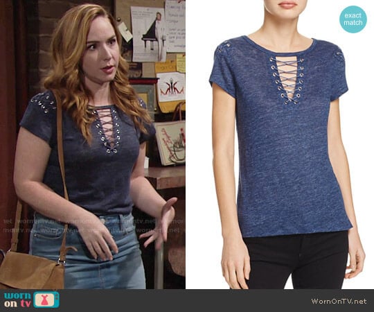 Generation Love Hugo Top worn by Mariah Copeland (Camryn Grimes) on The Young and the Restless