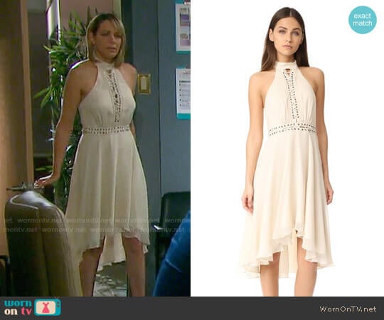 WornOnTV: Nicole’s cream lace-up dress on Days of our Lives | Arianne ...