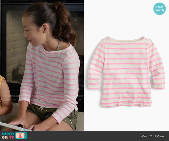 J. Crew Girls' Striped T-shirt worn by Lily Tucker-Pritchett (Aubrey Anderson-Emmons) on Modern Family