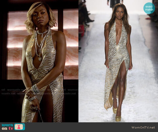 Jeremy Scott Fall 2017 Collection Gown worn by Cookie Lyon (Taraji P. Henson) on Empire