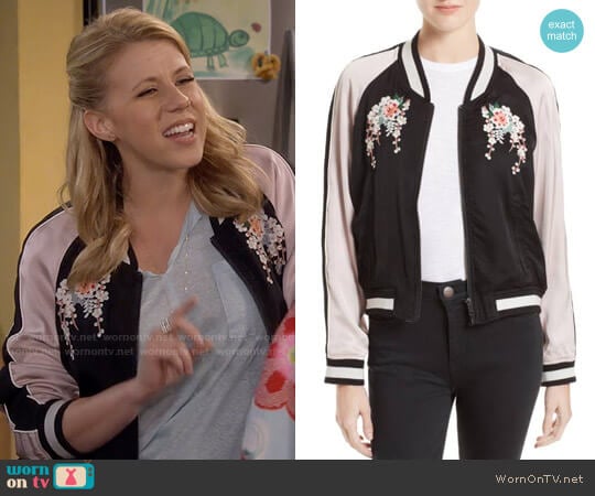 Joie Juanita Bomber Jacket worn by Stephanie Tanner (Jodie Sweetin) on Fuller House