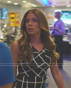 Kara’s black and white checked dress on Being Mary Jane