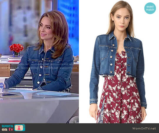 WornOnTV: Jedediah’s cropped denim jacket and striped pants on The View ...
