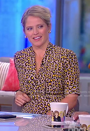 Sara's leopard print dress on The View