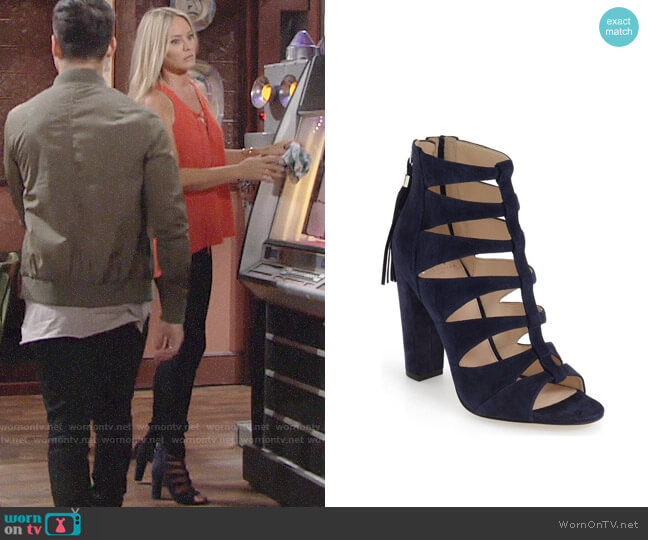 Marc Fisher LTD Hindera Sandal worn by Sharon Newman (Sharon Case) on The Young and the Restless