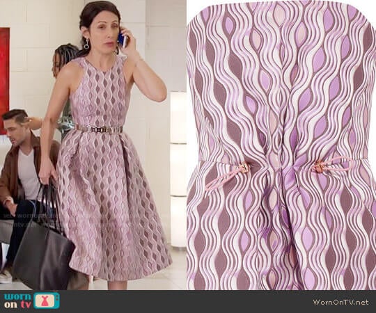 Mary Katrantzou Jacquard Dress worn by Abby McCarthy (Lisa Edelstein) on Girlfriends Guide to Divorce