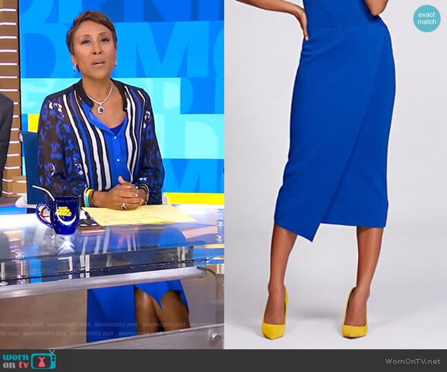 Knit Pencil Skirt - Gabrielle Union Collection by New York & Company worn by Robin Roberts on Good Morning America