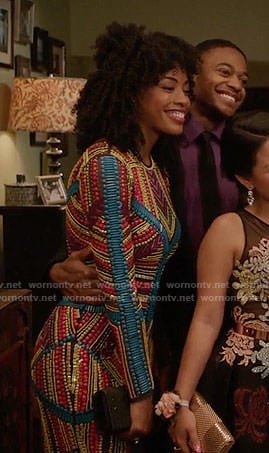 Olivia’s multi-colored beaded prom dress on The Fosters