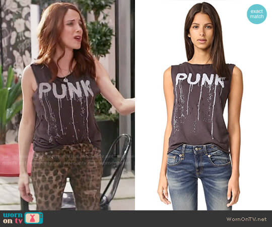 R13 Punk Raw Edge Tank worn by Jo (Alanna Ubach) on Girlfriends Guide to Divorce