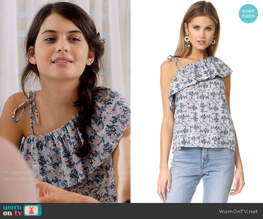 La Vie Rebecca Taylor Floraison Top worn by Sabrina Pemberton (Sofia Black D'Elia) on The Mick