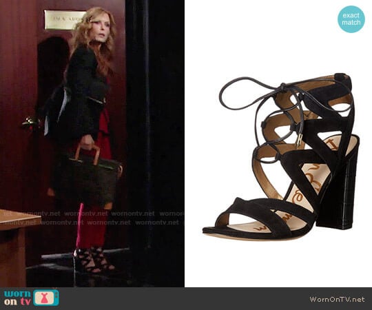 Sam Edelman Yardley Sandals worn by Lauren Fenmore (Tracey Bregman) on The Young and the Restless