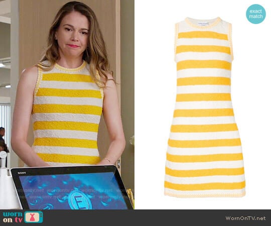 Sonia Rykiel Striped Boucle Dress worn by Liza Miller (Sutton Foster) on Younger