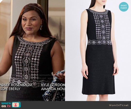 St John Masika Dress worn by Mindy Lahiri (Mindy Kaling) on The Mindy Project