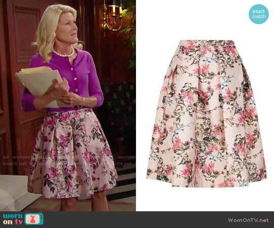 Ted Baker Jirily Skirt worn by Pamela Douglas (Alley Mills) on The Bold and the Beautiful