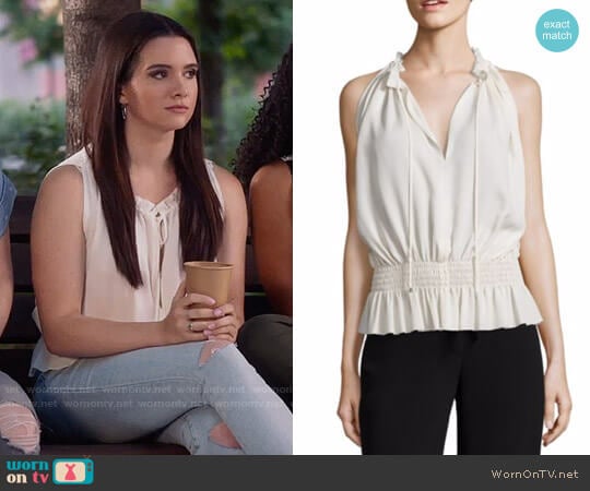 Theory Dezzie Top worn by Jane Sloan (Katie Stevens) on The Bold Type