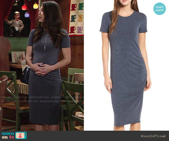 WornOnTV: Juliet’s navy short sleeve dress on The Young and the ...