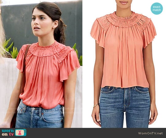 Ulla Johnson Dahlia Top worn by Sabrina Pemberton (Sofia Black D'Elia) on The Mick