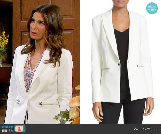 Veronica Beard Scuba Jacket worn by Hope Williams (Kristian Alfonso) on Days of our Lives