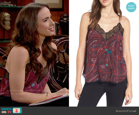 Zadig & Voltaire Christy Camisole  worn by Ivy Forrester (Ashleigh Brewer) on The Bold and the Beautiful