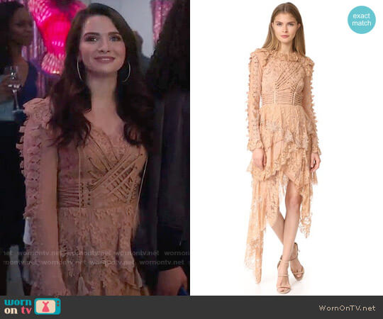 WornOnTV: Jane’s beige lace dress with lace-up details on The Bold Type ...