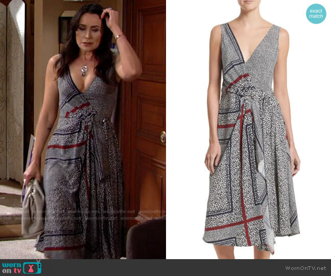 WornOnTV: Quinn’s printed wrap dress on The Bold and the Beautiful ...