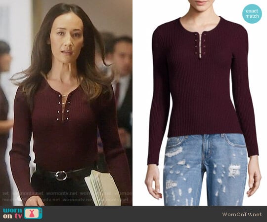 10 Crosby Derek Lam  worn by Hannah Wells (Maggie Q) on Designated Survivor