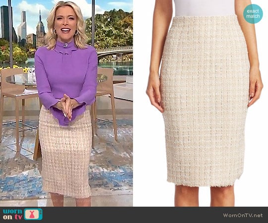 Wool Tweed Pencil Skirt by Alexander McQueen worn by Megyn Kelly on Today