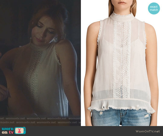 'Mina' Top by All Saints worn by Sonia (Elena Satine) on The Gifted