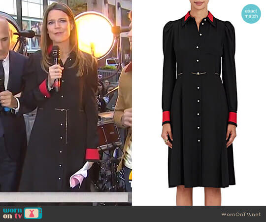 Filippa Silk-Blend Belted Shirtdress by Altuzarra worn by Savannah Guthrie on Today