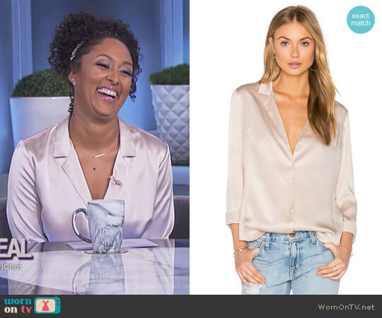 Yvonne Top by Amanda Uprichard worn by Tamera Mowry  on The Real