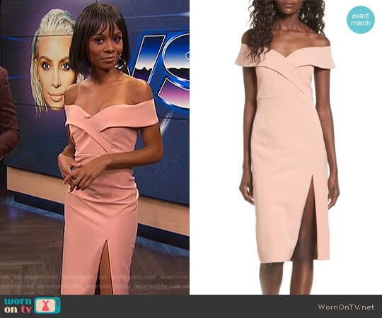 'Bella' Midi Dress by Bardot worn by Zuri Hall on E! News