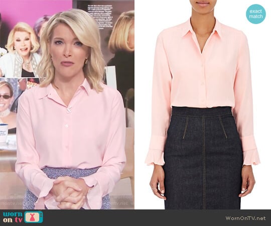 Silk Satin-Back Crepe Blouse by Barneys New York worn by Megyn Kelly on Today