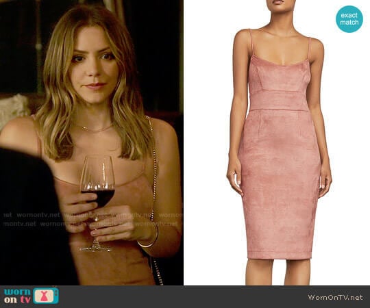 Bcbgmaxazria Alese Faux Suede Dress worn by Paige Dineen (Katharine McPhee) on Scorpion