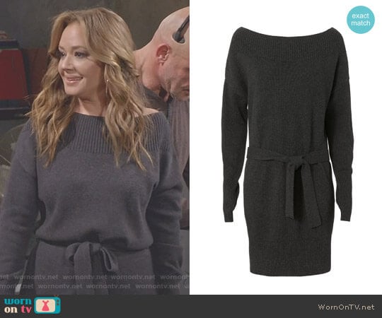 Betsee Off Shoulder Sweater Dress by Exclusive for Intermix worn by Vanessa Cellucci (Leah Remini) on Kevin Can Wait