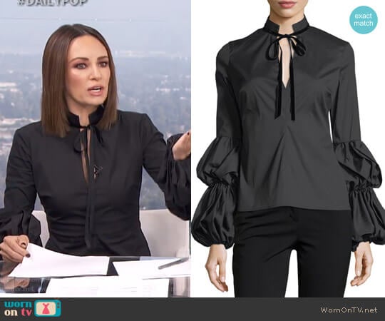 'Yasmin'  Blouse by Caroline Constas worn by Catt Sadler on E! News