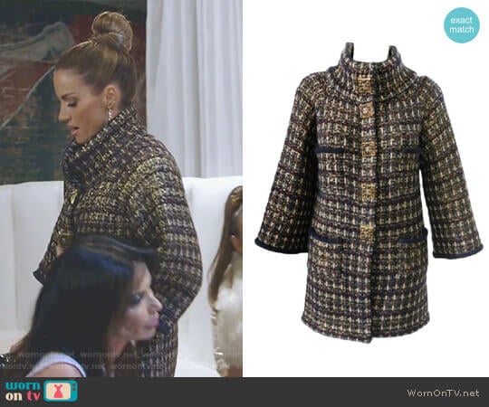 Paris-Byzance Coat by Chanel worn by Cary Deuber on The Real Housewives of Dallas