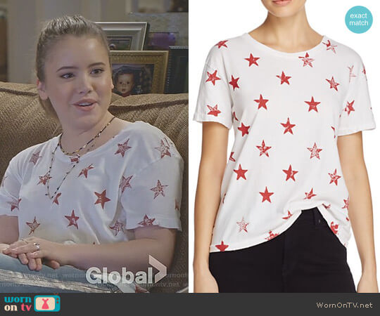 The Freshman Tee by Current Elliott worn by Kendra Gable (Taylor Spreitler) on Kevin Can Wait