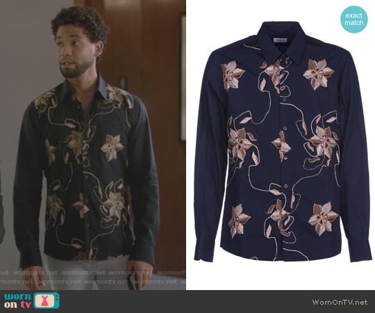 Embroidered Flowers Shirt by Dries van Noten worn by Jamal Lyon (Jussie Smollett) on Empire