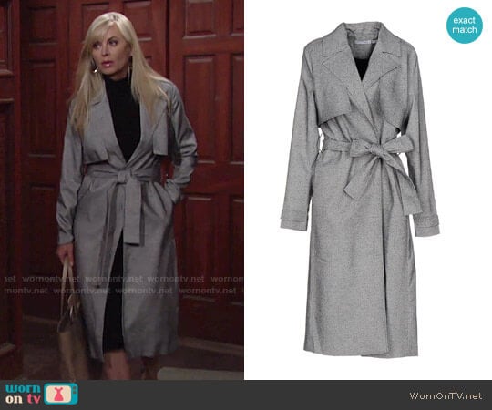 Finders Keepers Get Up Trench Jacket worn by Ashley Abbott (Eileen Davidson) on The Young and the Restless