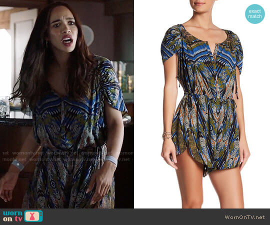 Free People Dream All Night Romper worn by Erica Dundee (Cleopatra Coleman) on Last Man On Earth