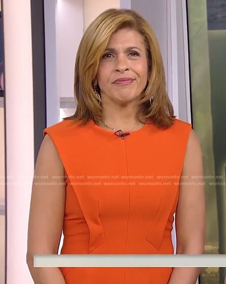 Hoda’s orange dress on Today