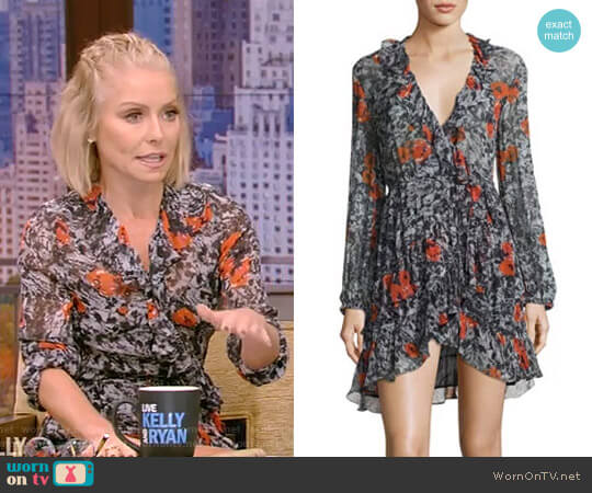 WornOnTV: Kelly’s printed ruffle dress on Live with Kelly and Ryan ...